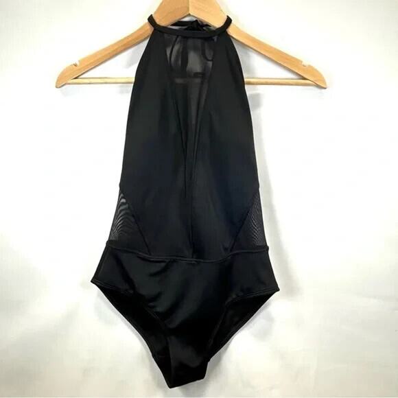 Ted Baker Black Halter One-Piece Swimsuit - Picture 2 of 8